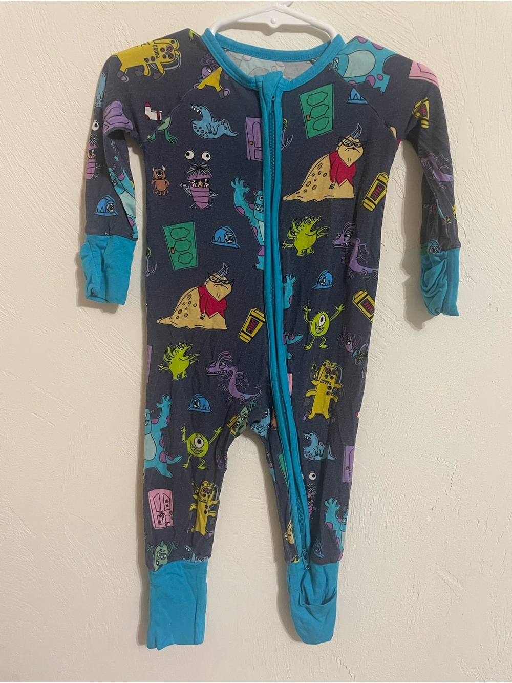 Little Sleepies Monsters Inc zippy 3-6 months